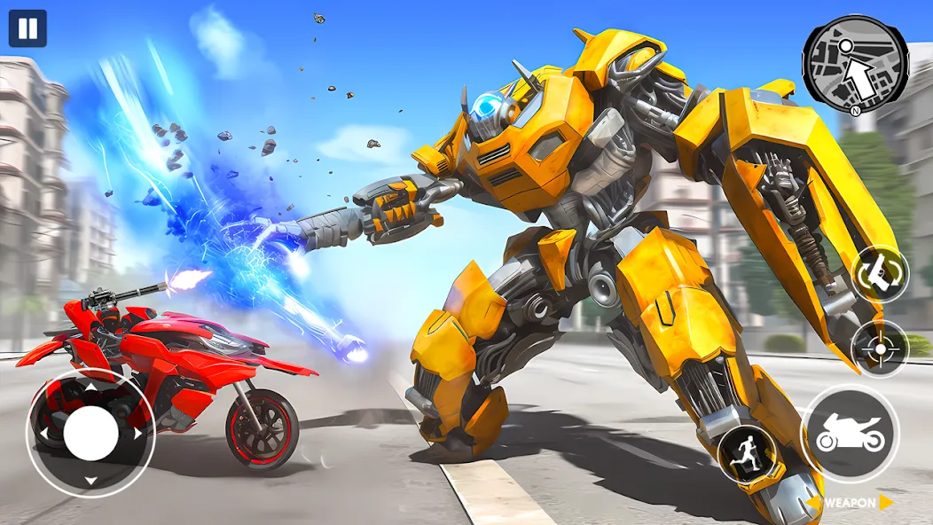 Real Robot Bike Transform Game — скриншот 4