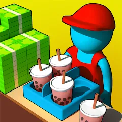 Скачать взломанную My Mini Boba Tea Cafe Tycoon — Много денег