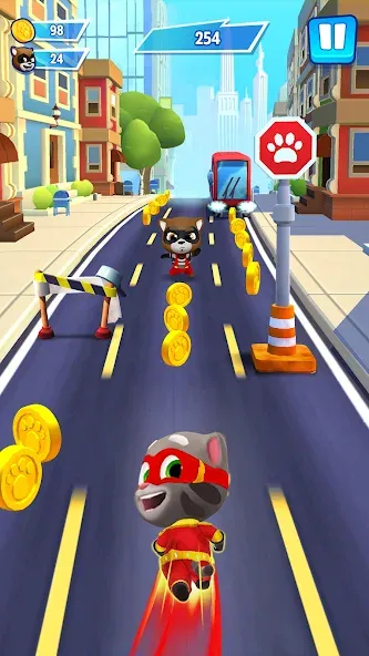 Talking Tom Hero Dash — скриншот 1