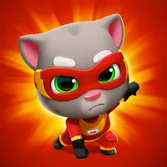 Скачать Talking Tom Hero Dash — МОД Много денег и кристаллов