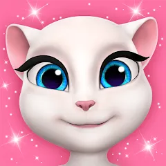 Скачать My Talking Angela — MOD APK Много денег