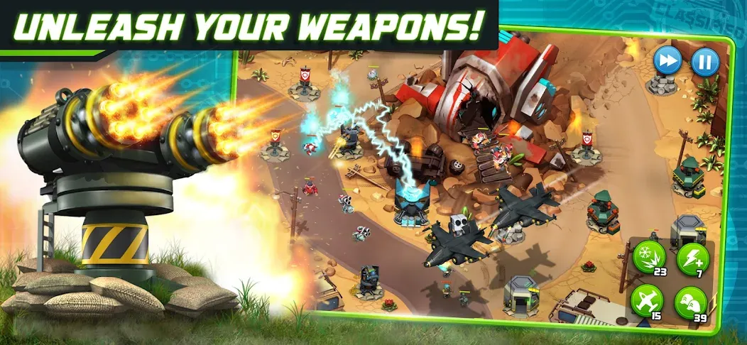 Alien Creeps - Tower Defense — скриншот 1 Alien Creeps - Tower Defense — скриншот 1