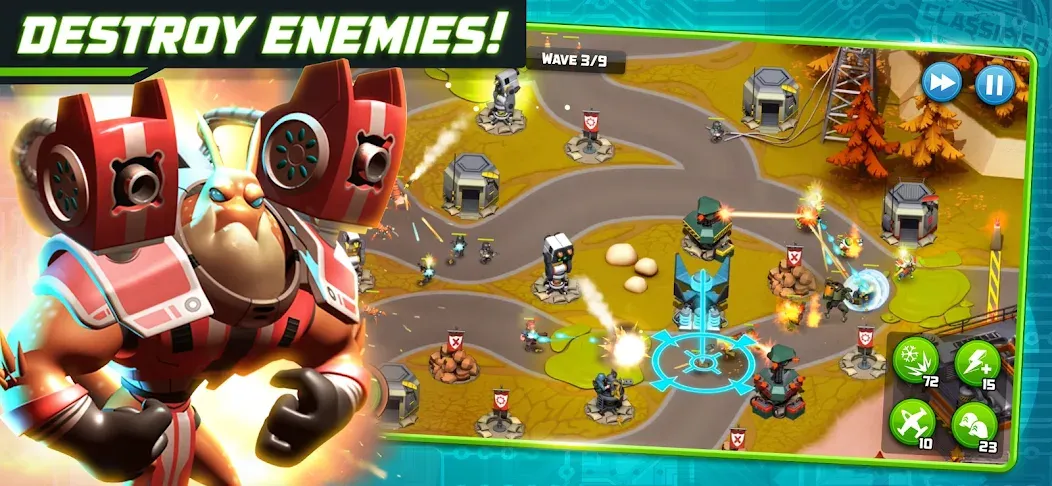 Alien Creeps - Tower Defense — скриншот 2 Alien Creeps - Tower Defense — скриншот 2