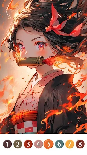 Painting Book - Anime Color — скриншот 1 Painting Book - Anime Color — скриншот 1