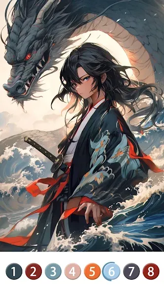 Painting Book - Anime Color — скриншот 2 Painting Book - Anime Color — скриншот 2
