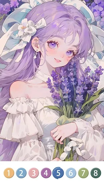 Painting Book - Anime Color — скриншот 4 Painting Book - Anime Color — скриншот 4