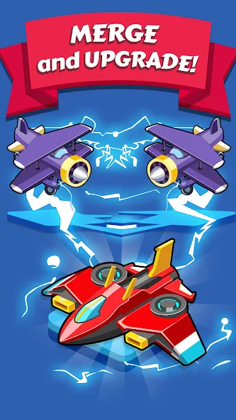 Merge Planes Idle Plane Game — скриншот 2 Merge Planes Idle Plane Game — скриншот 2