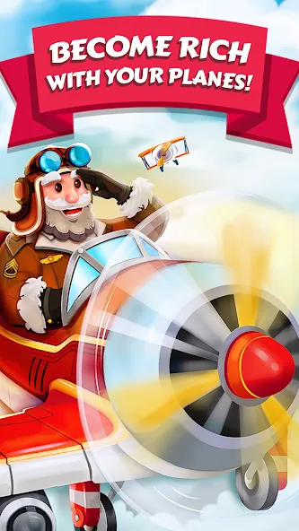 Merge Planes Idle Plane Game — скриншот 3 Merge Planes Idle Plane Game — скриншот 3