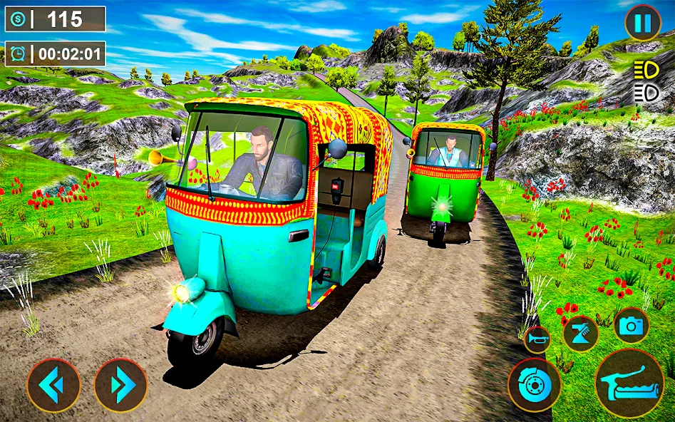 Tuk Tuk Offroad Auto Rickshaw — скриншот 1