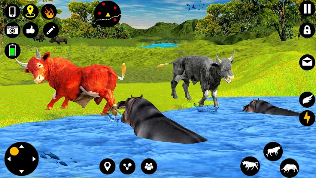 Angry Bull Attack Fight Games — скриншот 4