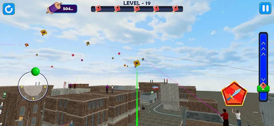 Indian Kite Flying 3D — скриншот 2