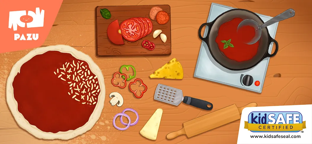 Pizza maker cooking games — скриншот 1