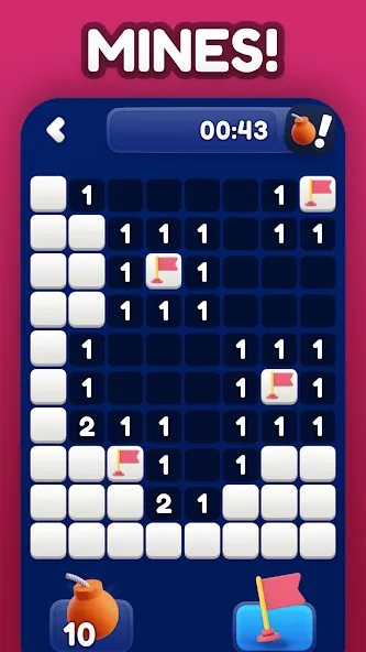 Minesweeper Bomb Mines Game — скриншот 1