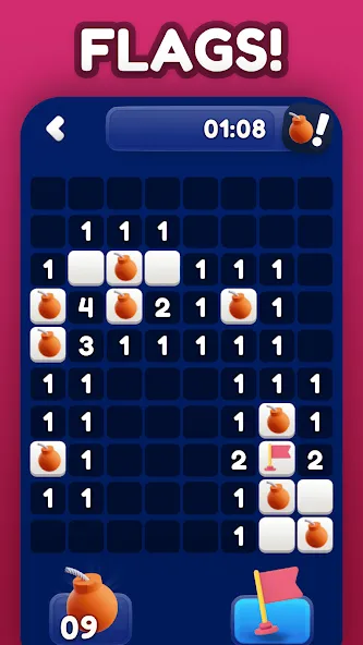 Minesweeper Bomb Mines Game — скриншот 4