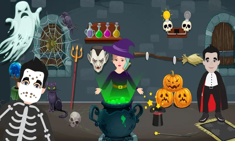 Pretend Play Halloween Party — скриншот 1