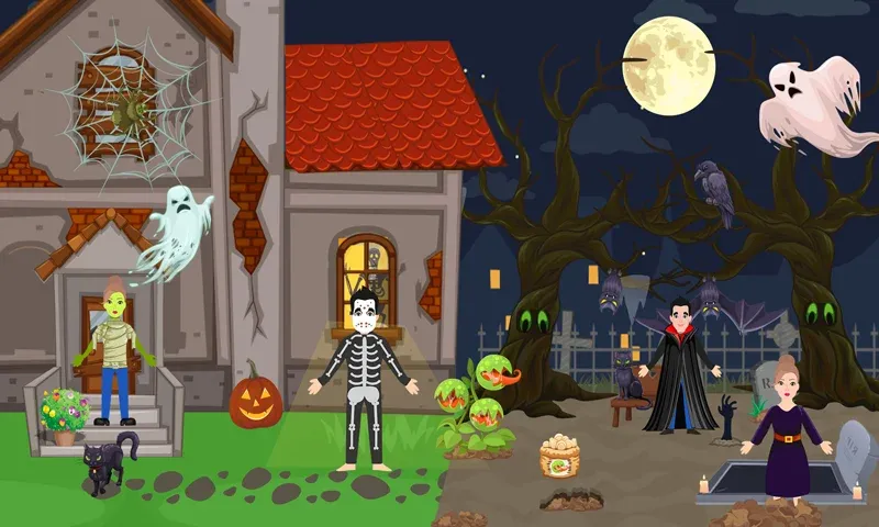 Pretend Play Halloween Party — скриншот 2