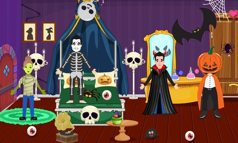 Pretend Play Halloween Party — скриншот 3