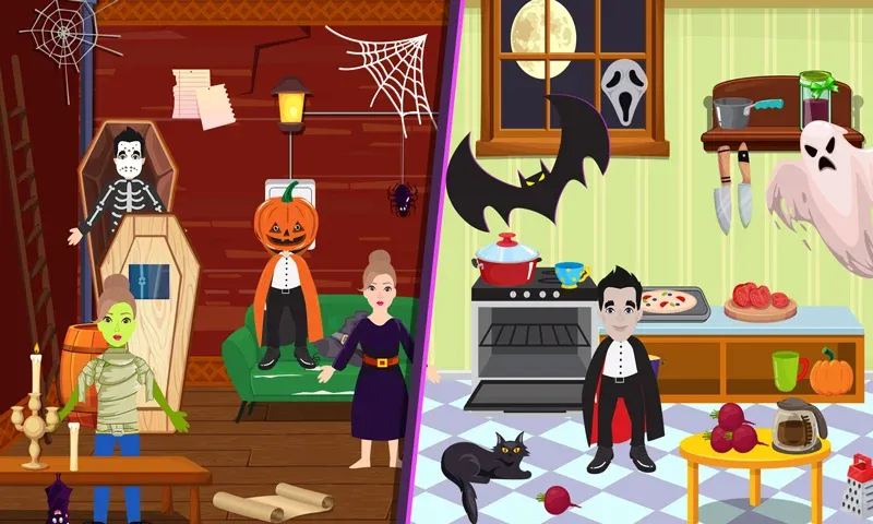 Pretend Play Halloween Party — скриншот 4