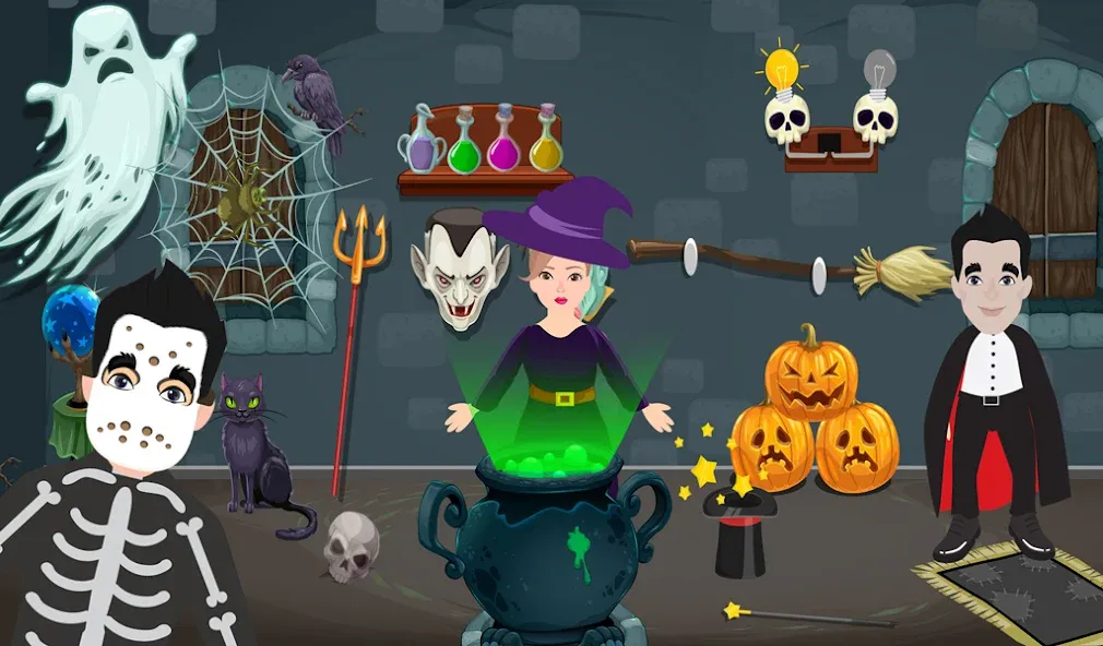 Pretend Play Halloween Party — скриншот 5