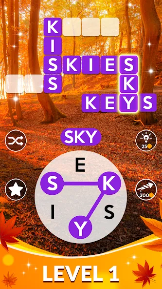 Wordscapes — скриншот 1