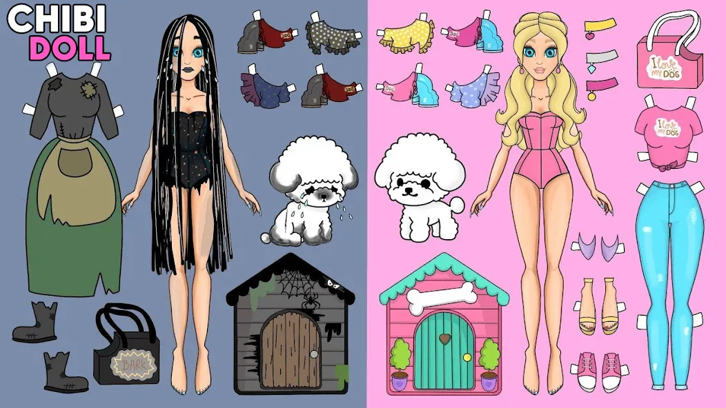 Chibi Dolls Dress Up Games — скриншот 1 Chibi Dolls Dress Up Games — скриншот 1