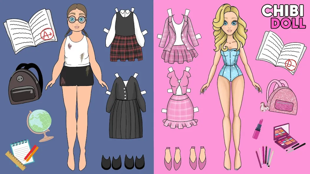Chibi Dolls Dress Up Games — скриншот 4 Chibi Dolls Dress Up Games — скриншот 4