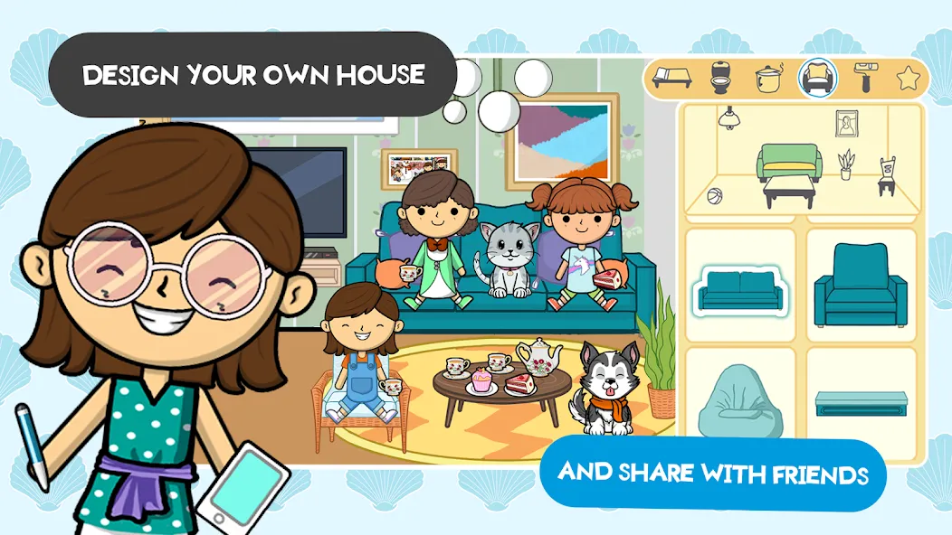 Lila's World:Create Play Learn — скриншот 1