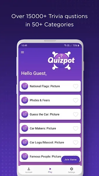 QuizPot: Group GK Quiz Trivia — скриншот 2