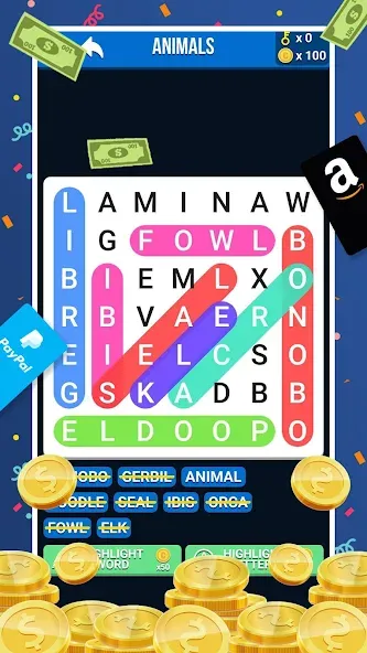 Make Money: Word Search — скриншот 2