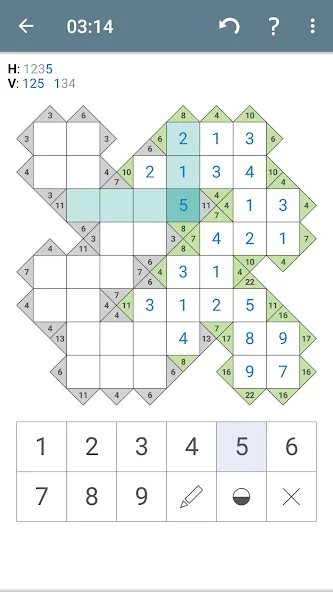 Kakuro (Cross Sums) — скриншот 3