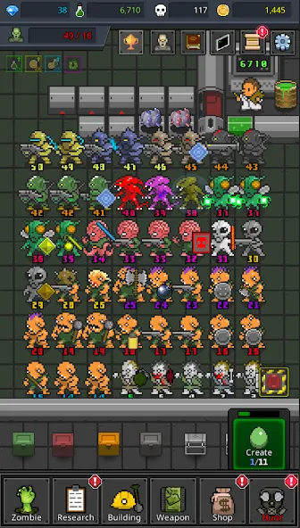 Grow Zombie VIP : Merge Zombie — скриншот 3