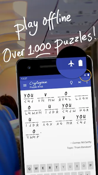 Cryptogram - puzzle quotes — скриншот 3
