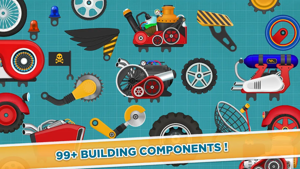 Car Builder & Racing for Kids — скриншот 5