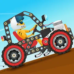 Скачать Car Builder & Racing for Kids — MOD Все машины и без рекламы