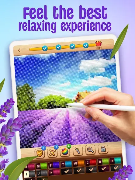 Cross-Stitch: Coloring Book — скриншот 5