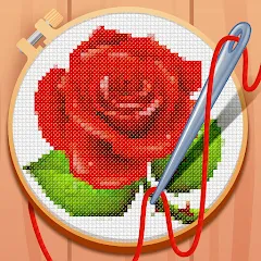 Cross-Stitch: Coloring Book — взломанная версия — Много денег