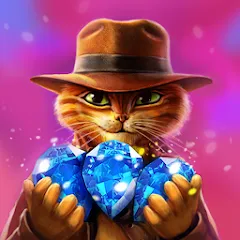Взлом Indy Cat: Match 3 Adventure на Андроид — Много жизней и ходов