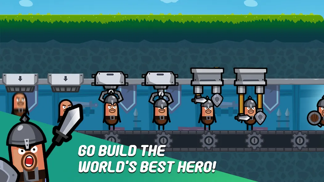 Hero Factory - Idle tycoon — скриншот 1