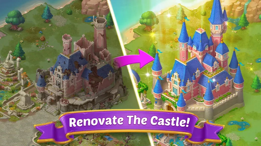 Merge Castle: Match 3 Puzzle — скриншот 5