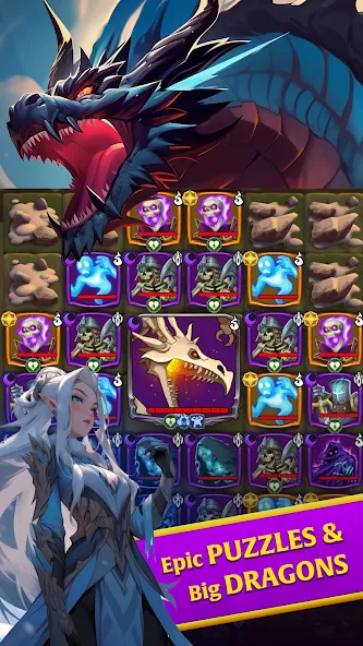 Friends & Dragons - Puzzle RPG — скриншот 2