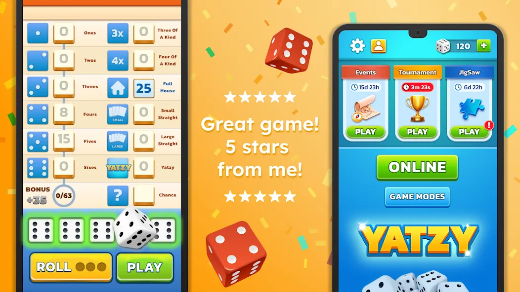 Yatzy - Fun Classic Dice Game — скриншот 2