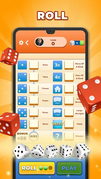 Yatzy - Fun Classic Dice Game — скриншот 3