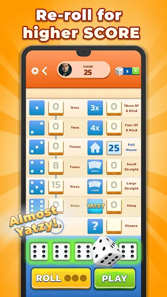 Yatzy - Fun Classic Dice Game — скриншот 5