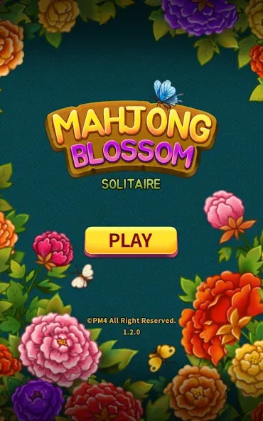 Mahjong Blossom Solitaire — скриншот 1