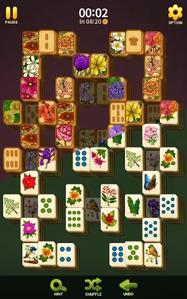 Mahjong Blossom Solitaire — скриншот 4