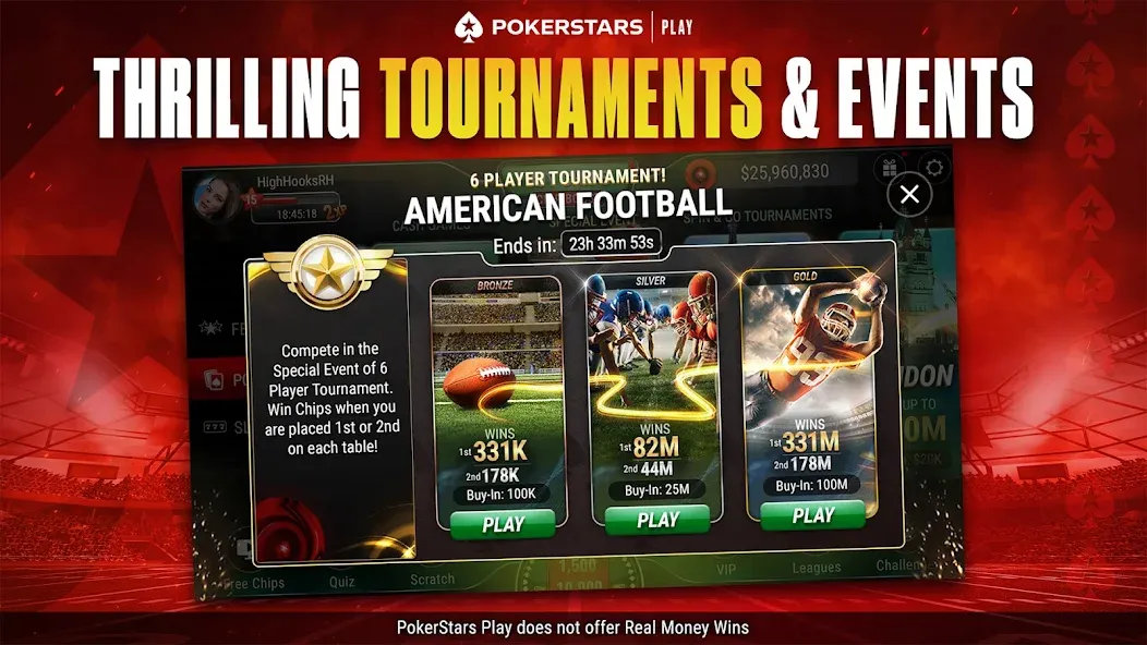 PokerStars Play: Texas Hold'em — скриншот 3 PokerStars Play: Texas Hold'em — скриншот 3