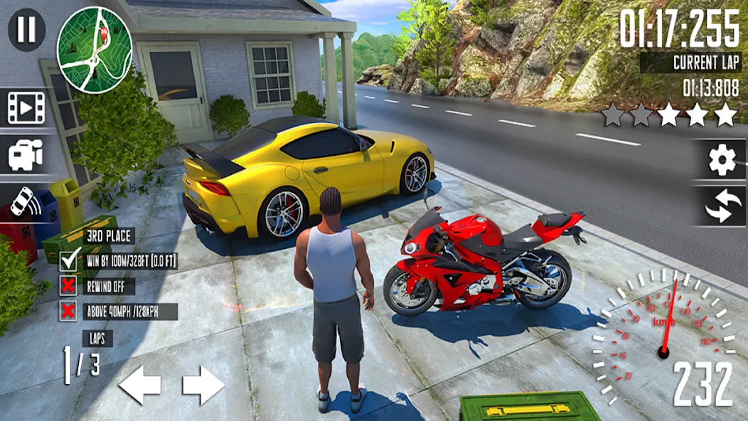 Crazy Car Driving School Games — скриншот 1 Crazy Car Driving School Games — скриншот 1
