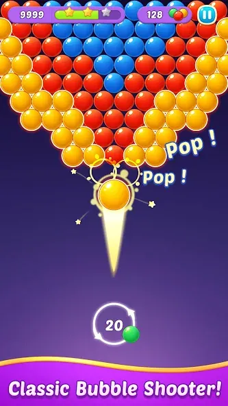 Bubble Shooter Gem Puzzle Pop — скриншот 1