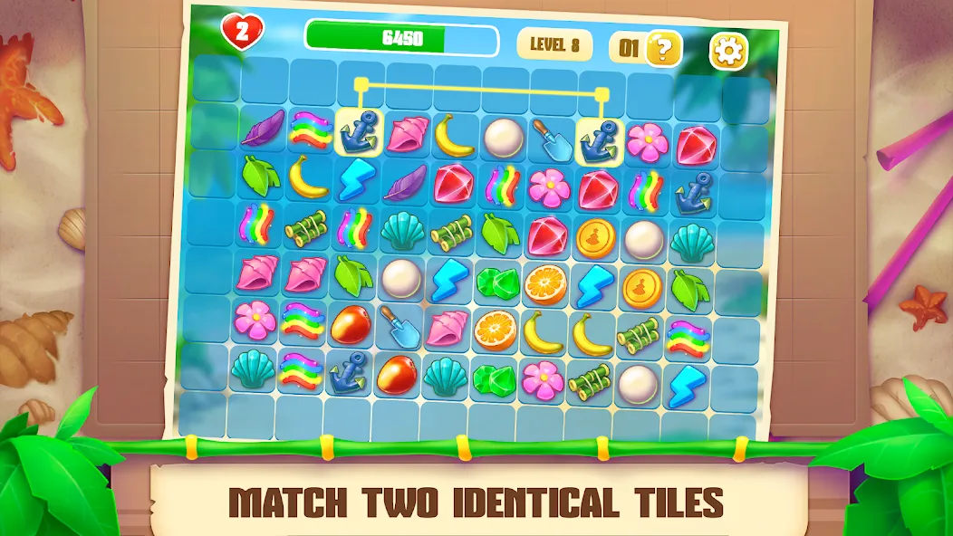 Onet Paradise: connect 2 tiles — скриншот 2