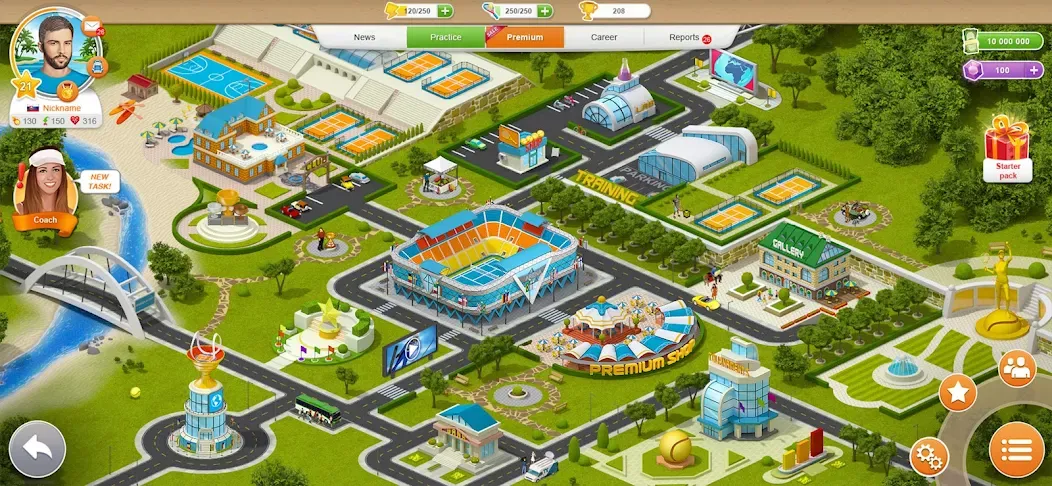 Tennis Mania Mobile — скриншот 3 Tennis Mania Mobile — скриншот 3